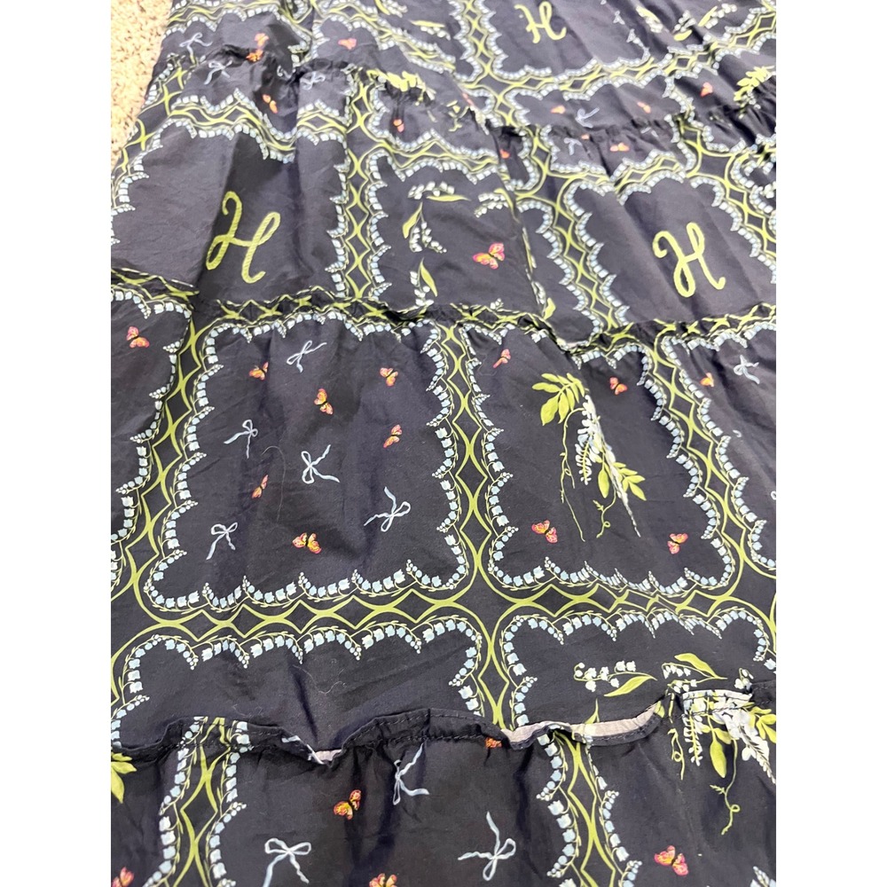 Hill House Home Ellie Nap Dress M Pastel Trellis Smocked Cotton Midi Dress - Picture 6 of 12